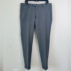 Briglia 1949 Slim Fit Virgin Wool Men’s Pants  Cuffed Hem 36x32 Old Money Preppy